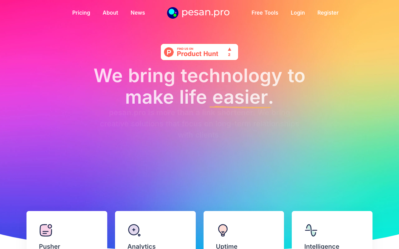 pesan.pro - All-in-one digital tools for your business transformation