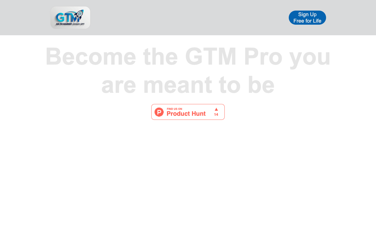 GTM Coach GPT - Your expert guide to mastering Go-To-Market strategies