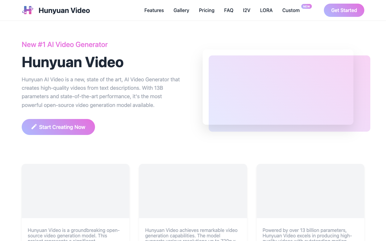 Hunyuan Video - Revolutionizing Video Generation with AI AI Video