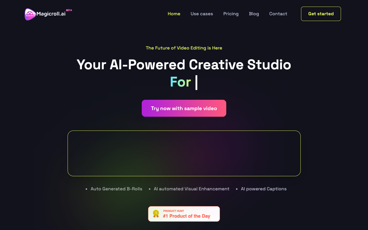 Magicroll.ai - Transform Your Videos with AI-Powered Editing