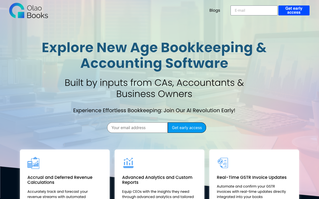 Olao Books - Revolutionizing Bookkeeping with AI Automation