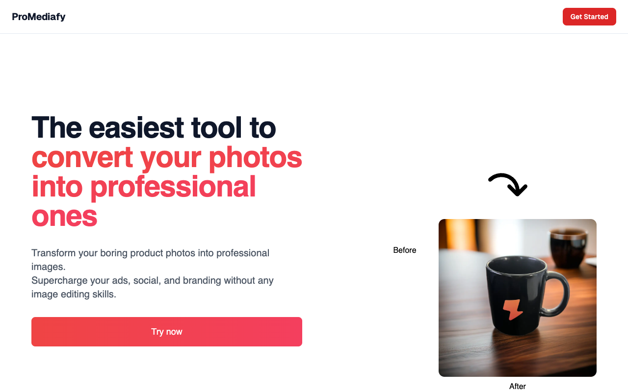 ProMediafy - Auto-generate stunning sales-boosting product images
