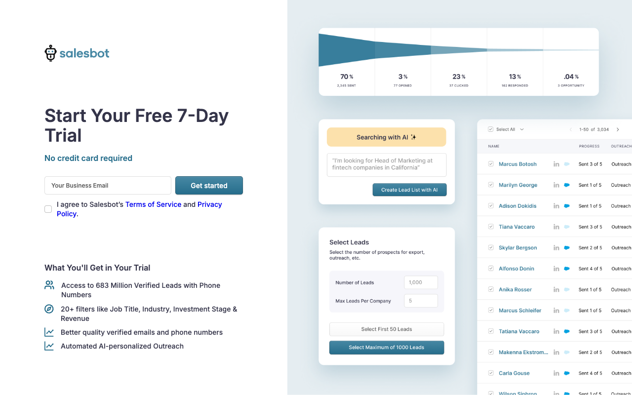 Salesbot - AI Sales Enablement for Scalable Personalized Outreach