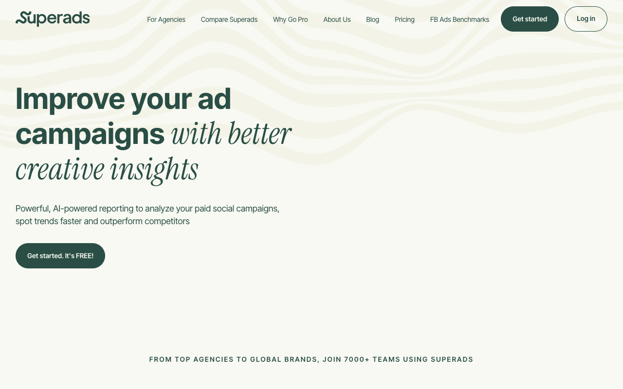 Superads - AI-Powered Creative Analytics for Marketers & Creative Teams