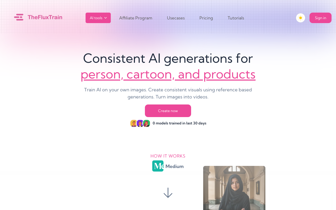 TheFluxTrain - AI-powered Visual and Video Creator