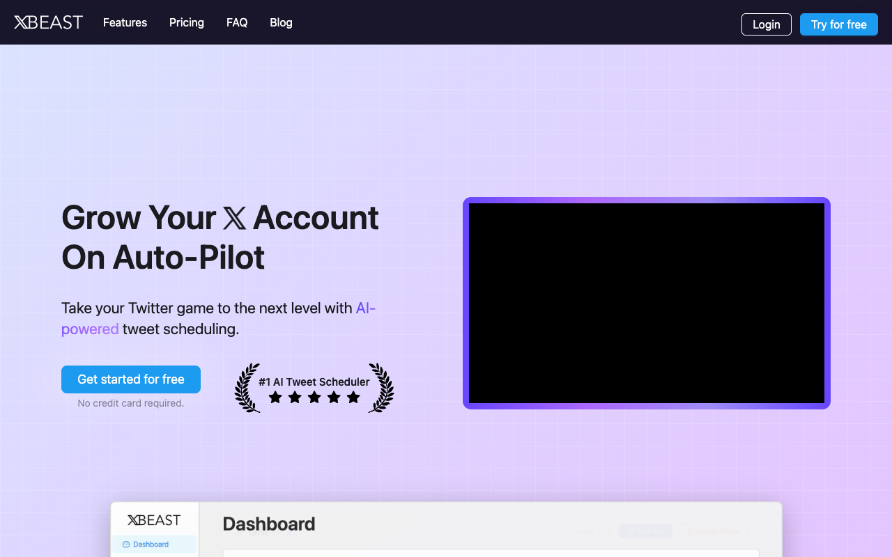 XBeast - AI Tweet Scheduler for 𝕏 Twitter