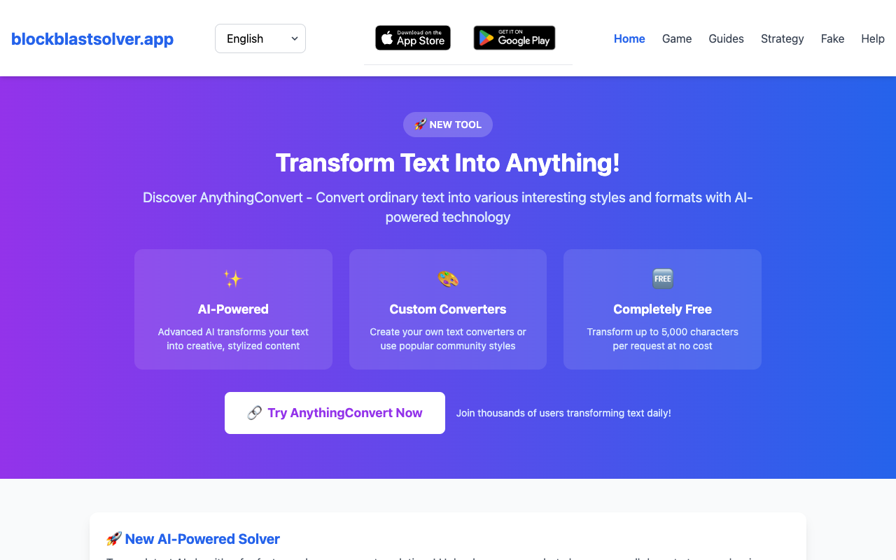 Block Blast Solver - The Ultimate AI-powered Block Puzzle Solver
