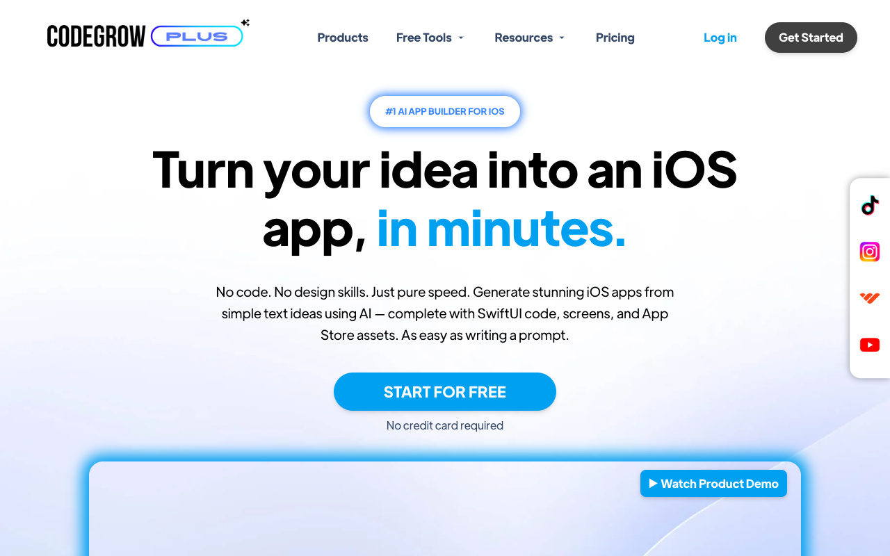 CodeGrow - Simplify iOS App Development with AI Tools
