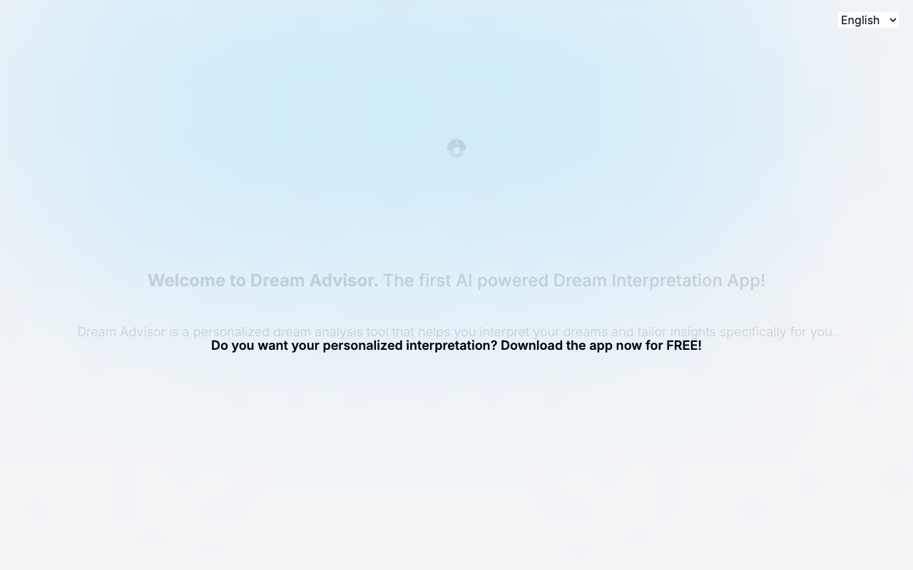 Dream Advisor - Unlocking the Power of Dreams with AI