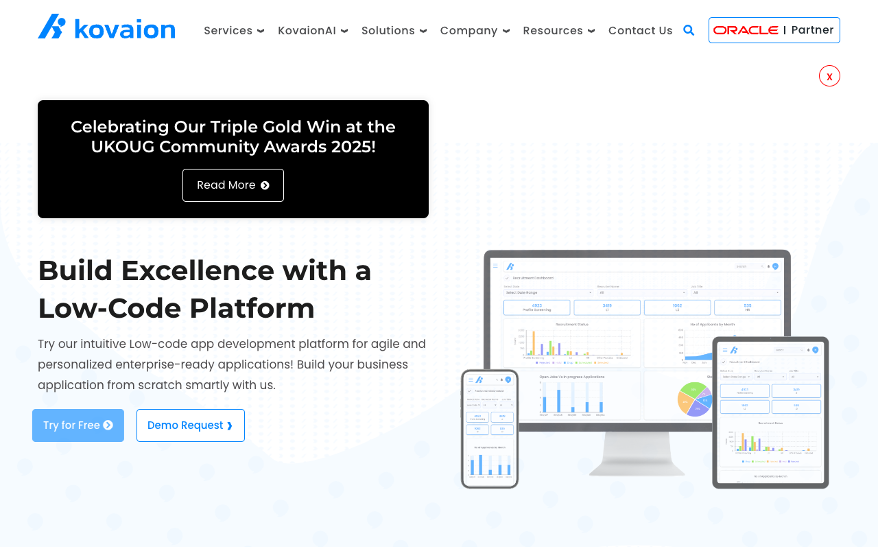 KovaionAI - Empower Your Business with a Free AI-Powered App-Building Platform