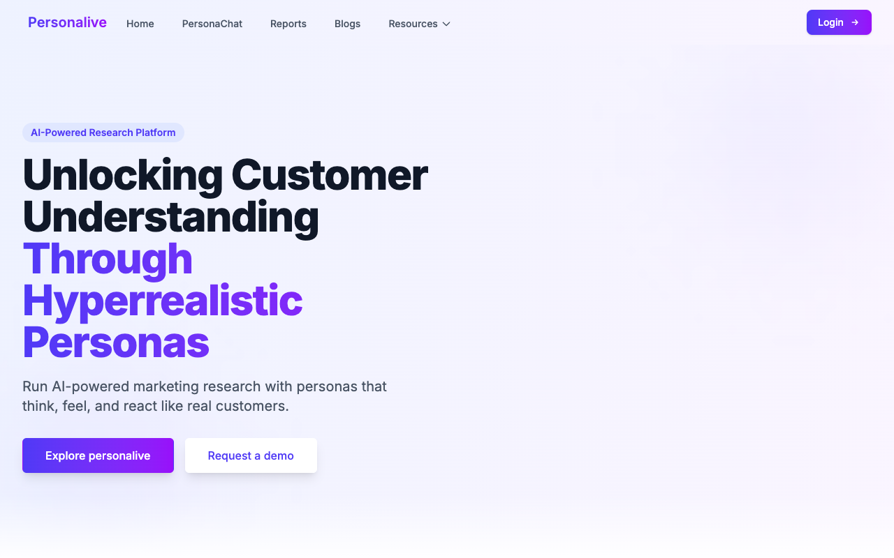 Personalive - Hyperrealistic Personas & Global Customer Insights AI Marketing