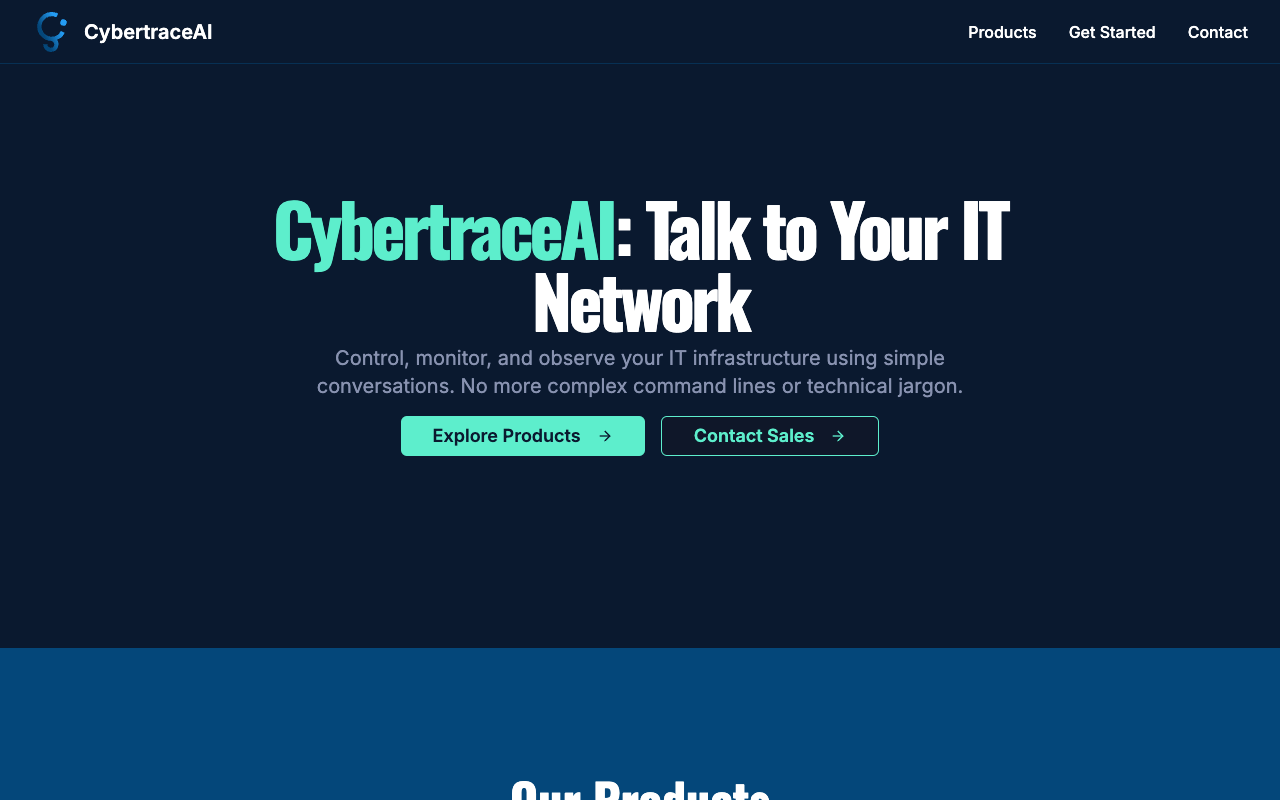 CyberTraceAI - Revolutionizing Network Management with AI-Powered Solutions