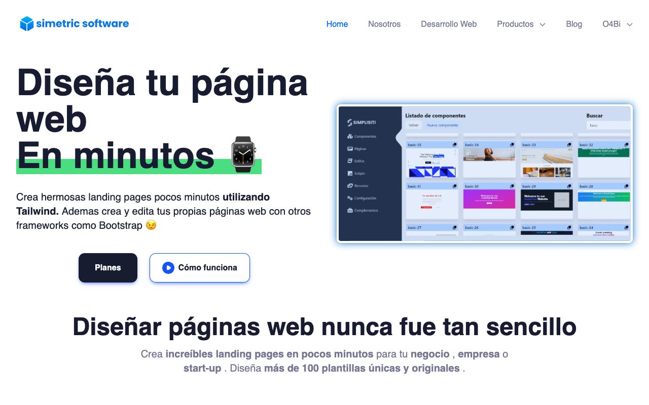 Simplisiti - Effortless Tailwind Page Creation with AI Components