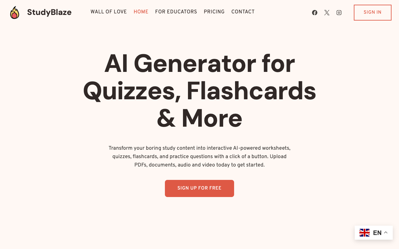 StudyBlaze - Interactive AI Quizzes & Learning Platform