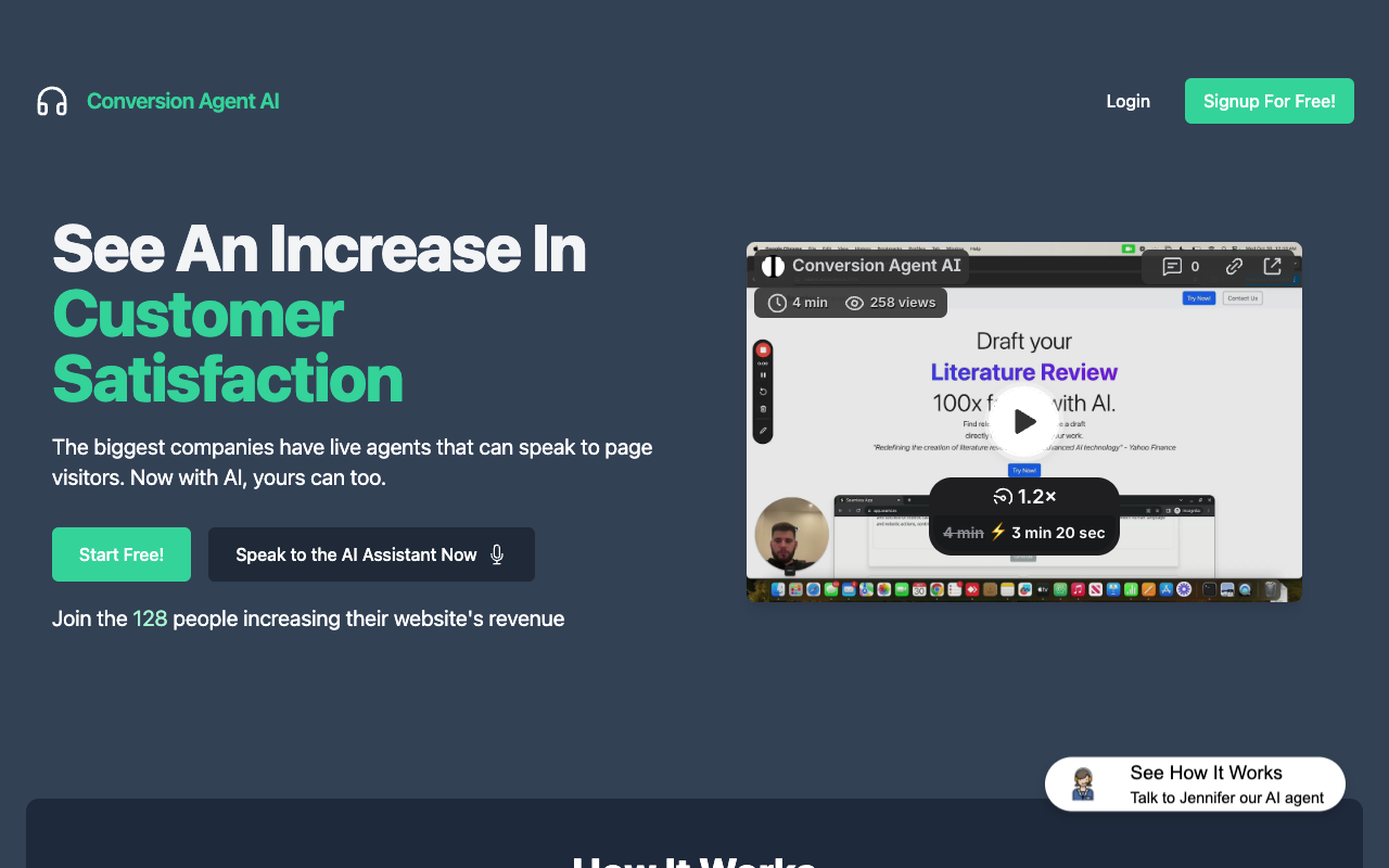 Conversion Agent AI - Voice chatbot for optimizing conversions