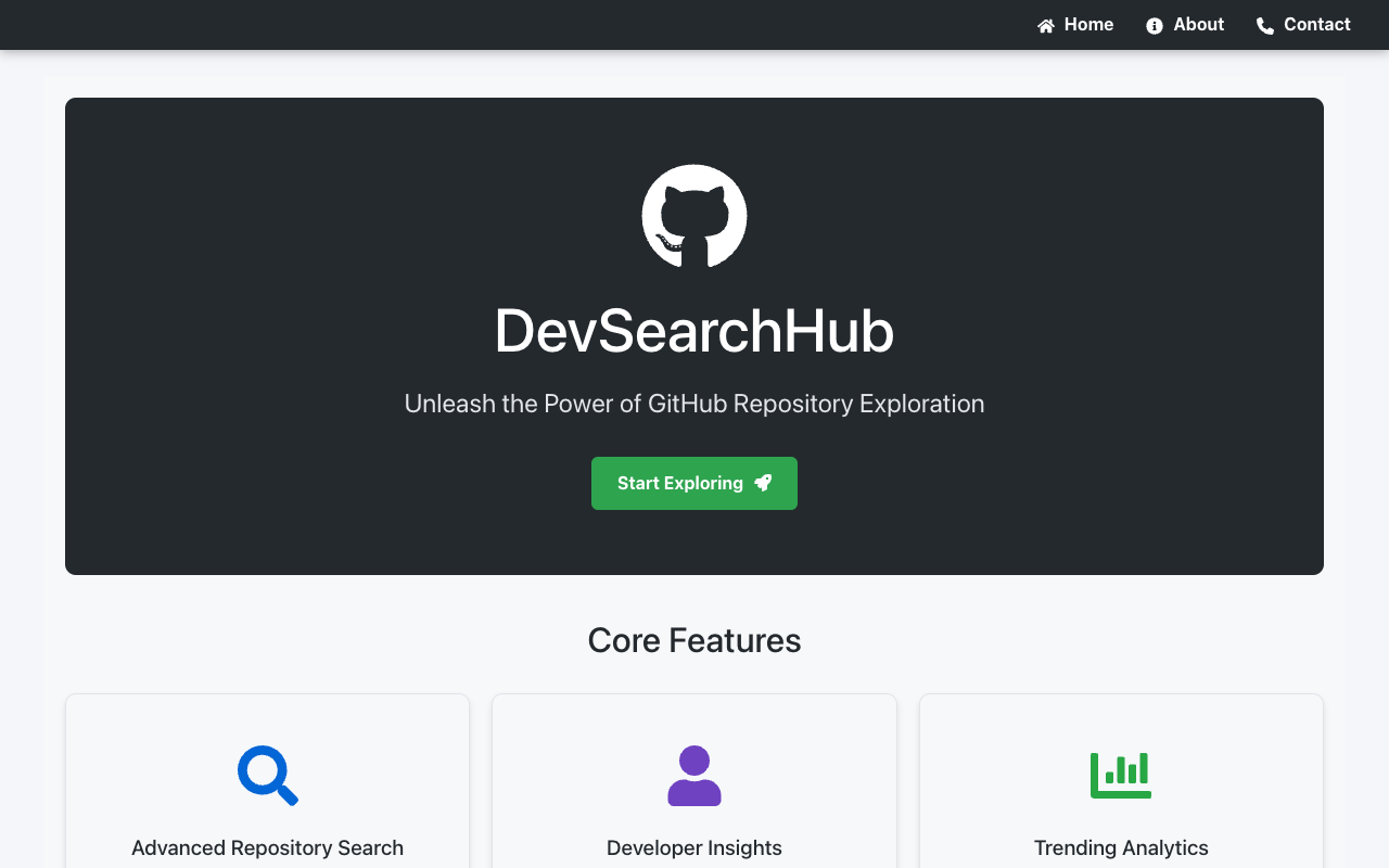 DevSearchHub - Enhancing GitHub Repository Exploration with AI