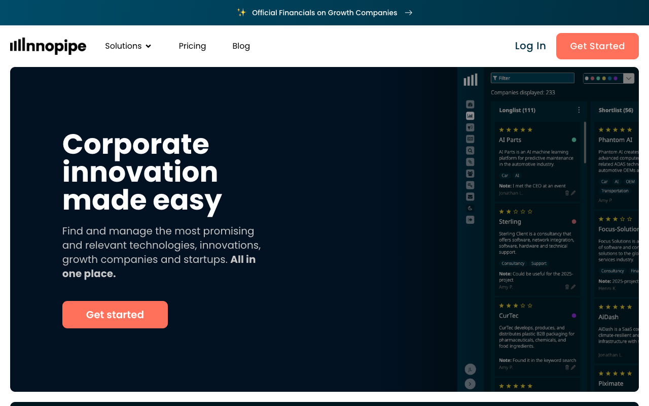 Innopipe.ai - Simplifying Corporate Innovation with AI
