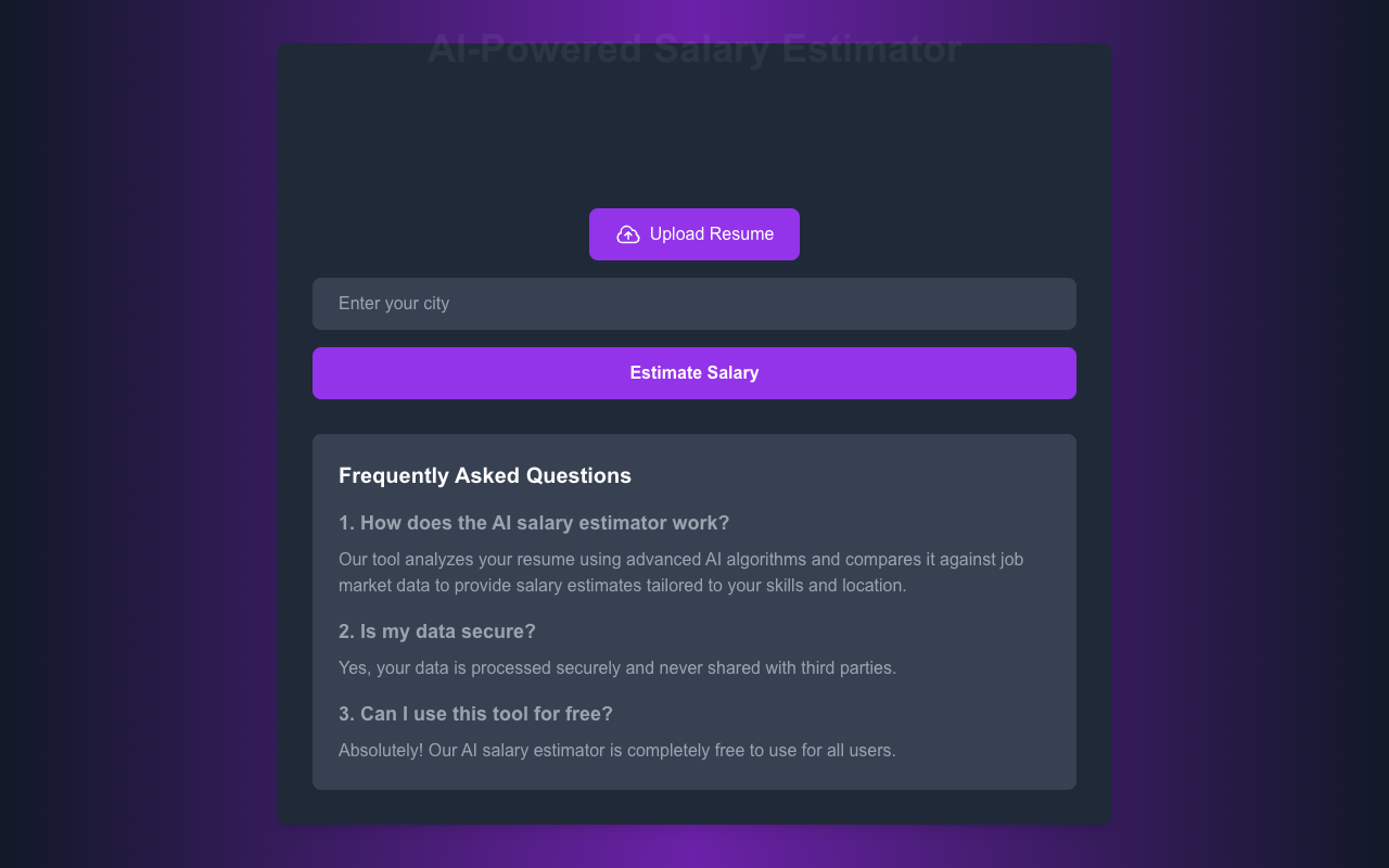 AI-Powered Salary Estimator - Calculate Your Worth with AI