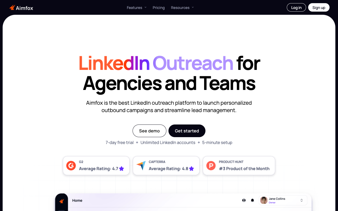 Aimfox - Simplifying LinkedIn Outreach with AI-Personalized Campaigns