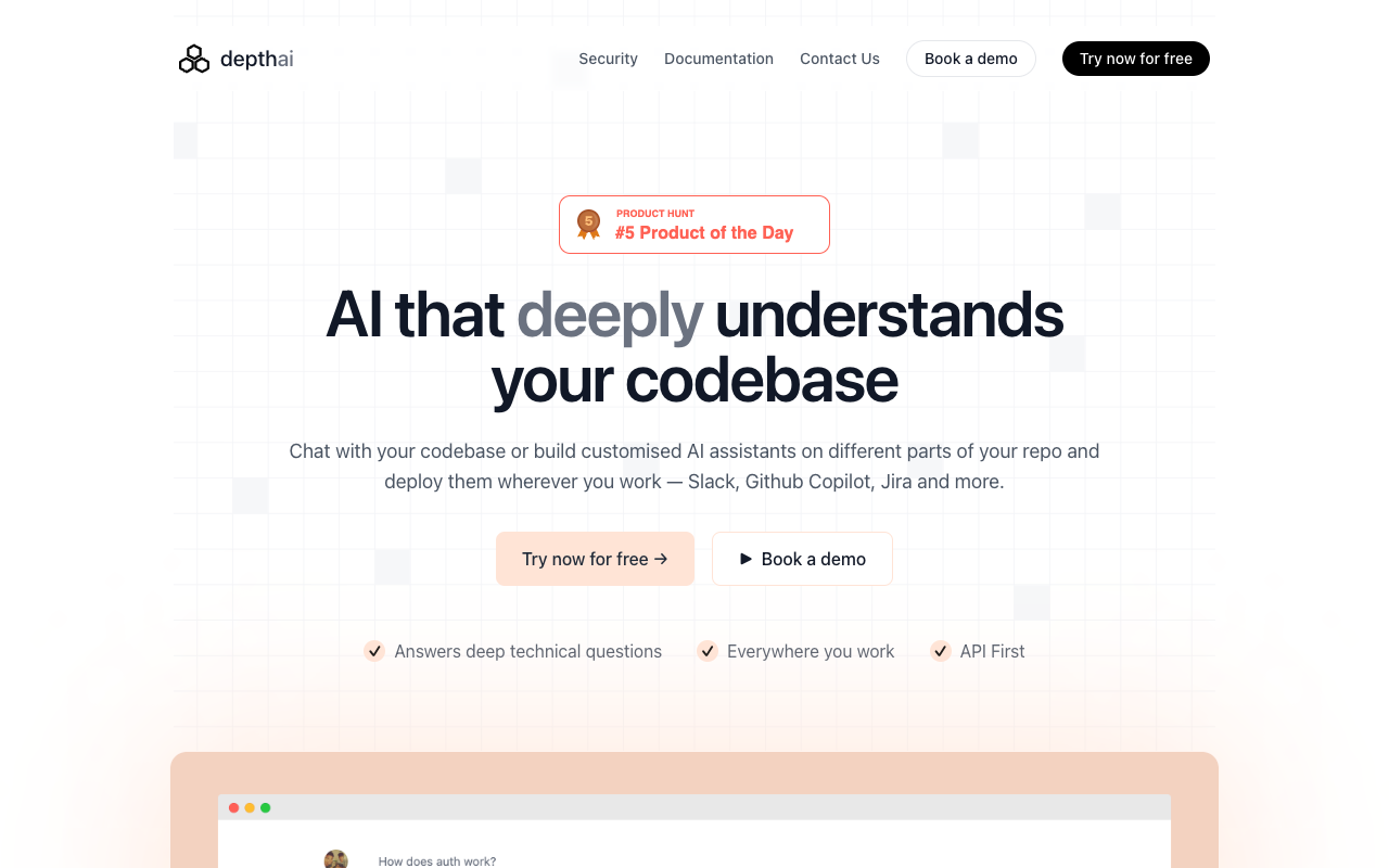 Depth AI - Simplifying Codebase Understanding with AI Technology