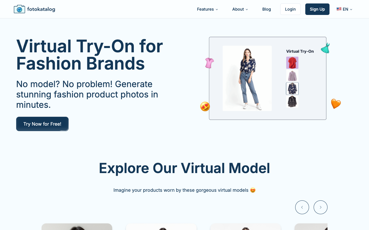 Fotokatalog - AI-Powered Virtual Try-On for Fashion Brands