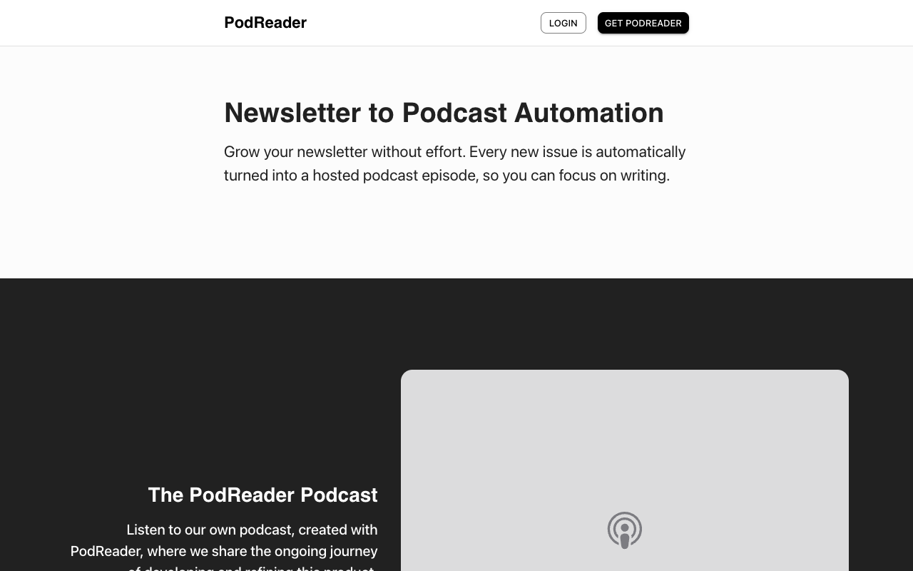 PodReader - Transform Your Texts into Engaging Podcasts