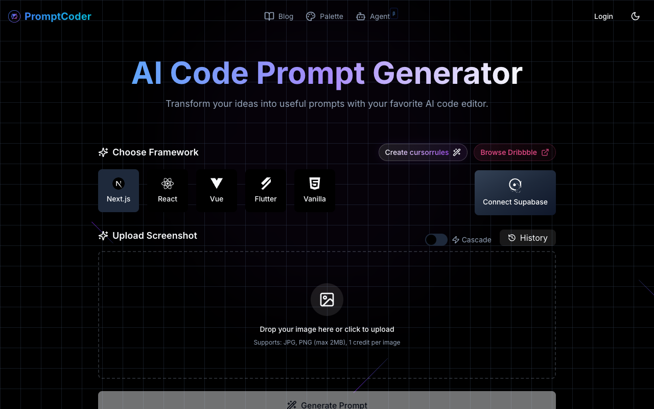 Prompt Coder - AI-Powered Prompt Generation Tool