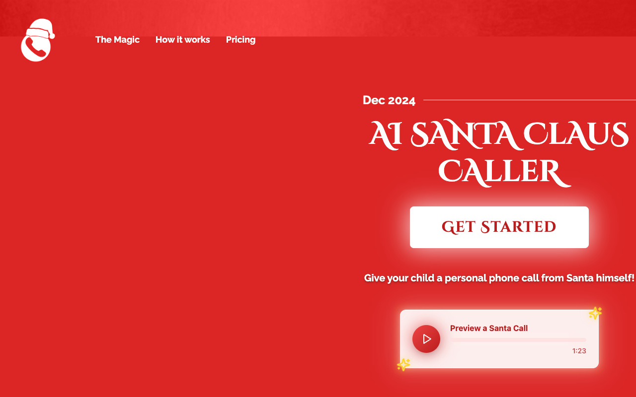 AI Santa Claus Caller - Create Magical Holiday Memories