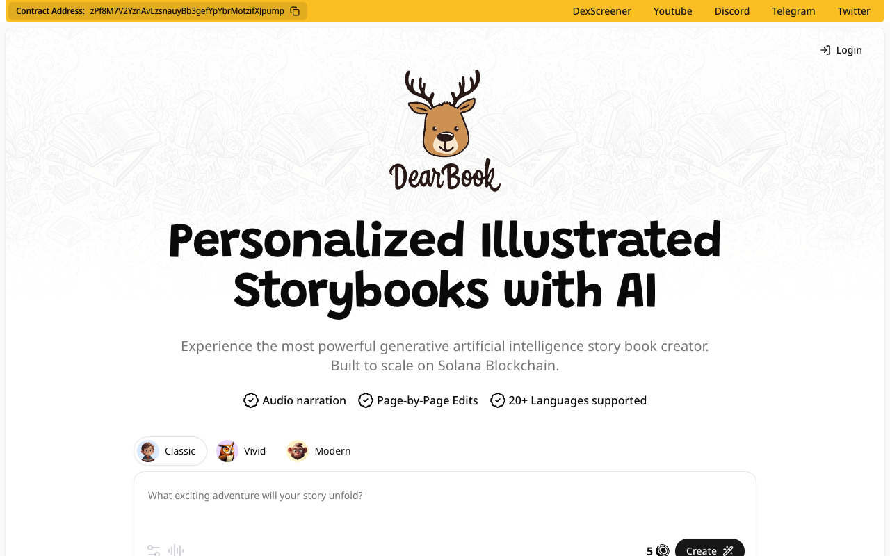 DearBook - AI-Powered Children's Book Creator