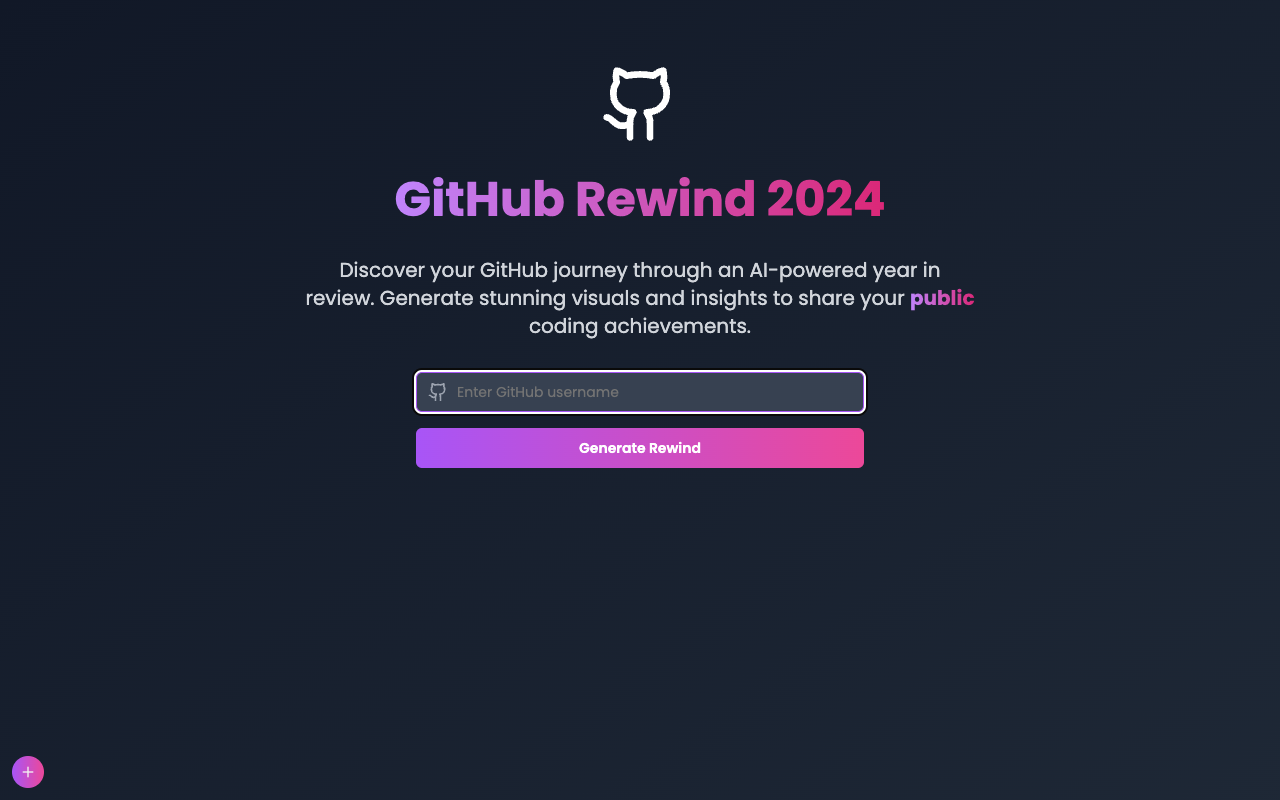 Github Rewind - Visualize your coding journey with ease