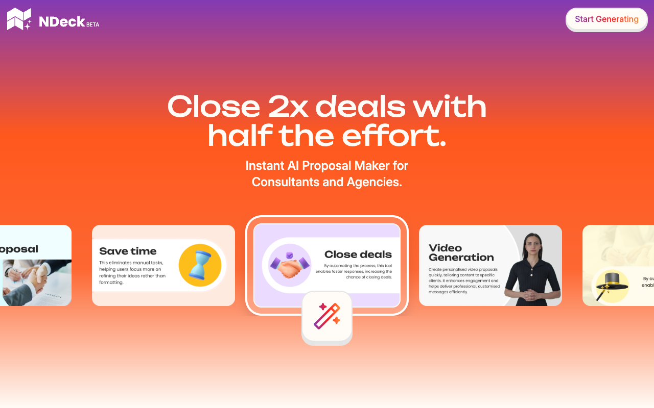 NDeck.io - Empower Your Tech Proposals with AI Technology