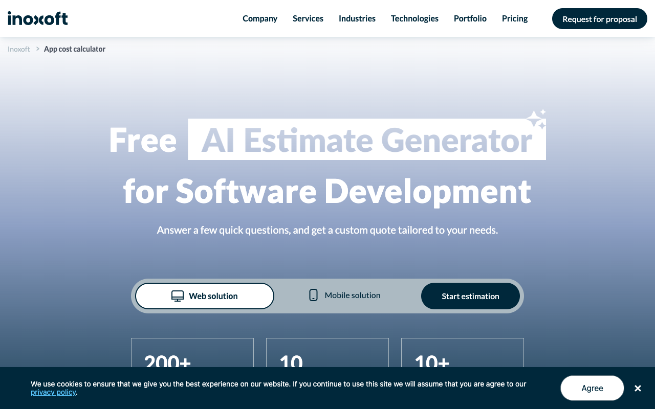 AI Estimate Generator - Calculate Your Development Budget with AI Technology