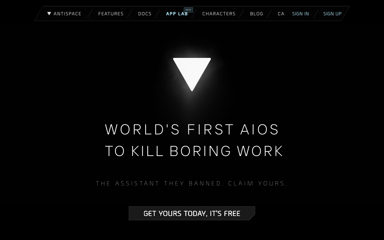 Antispace - The AI that makes work fun