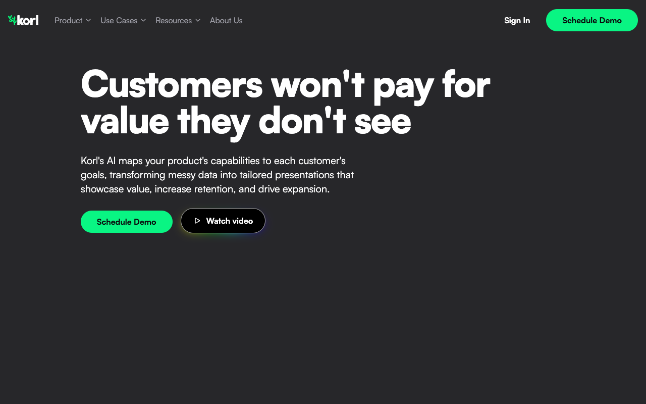 Korl - AI-Powered Customer-Specific Presentations