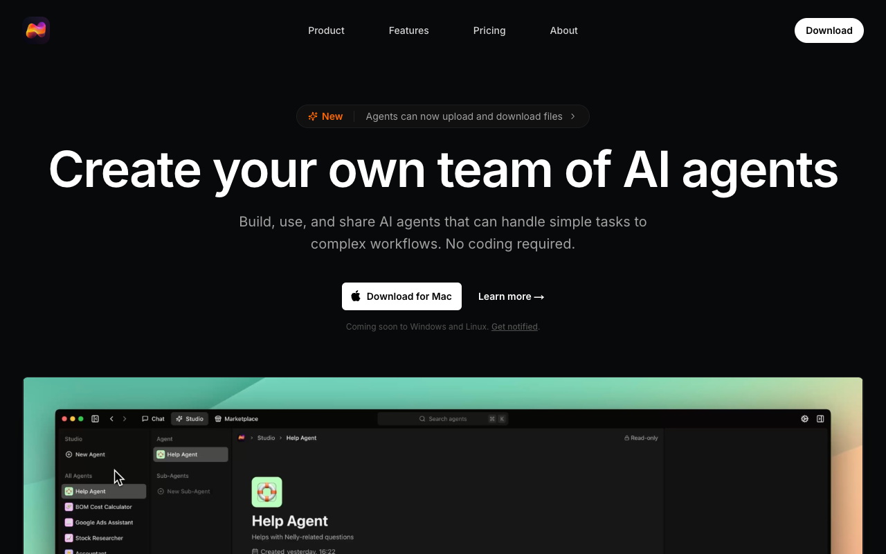 Nelly - Empower Your Workflow with AI Agents