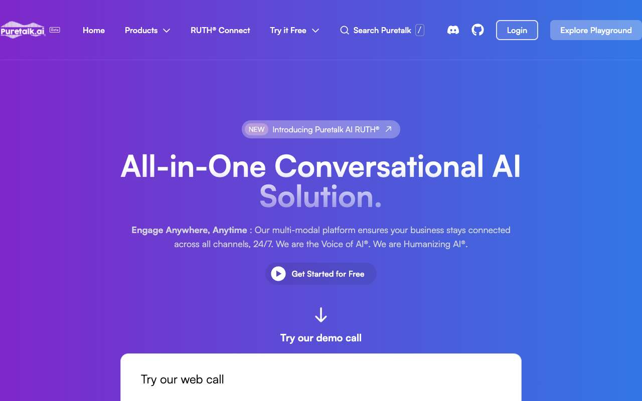 Puretalk AI - Revolutionizing Customer Communication with RUTH® Engine