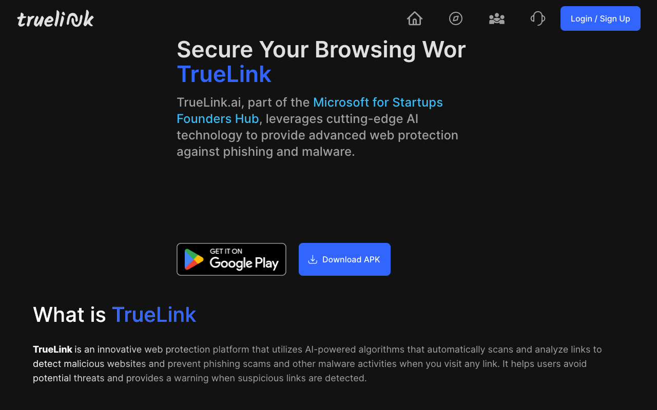Truelink - Enhancing Mobile Security with AI and Local VPN