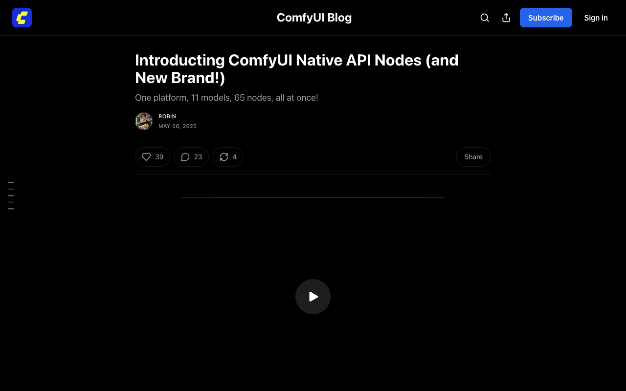ComfyUI Native API Nodes - Use cloud AI models in your ComfyUI