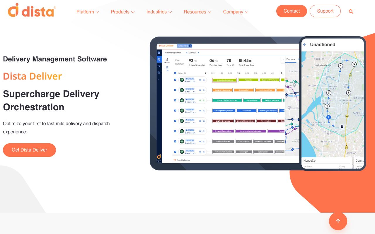 Dista Deliver - Smart Delivery Management Software for Better Service