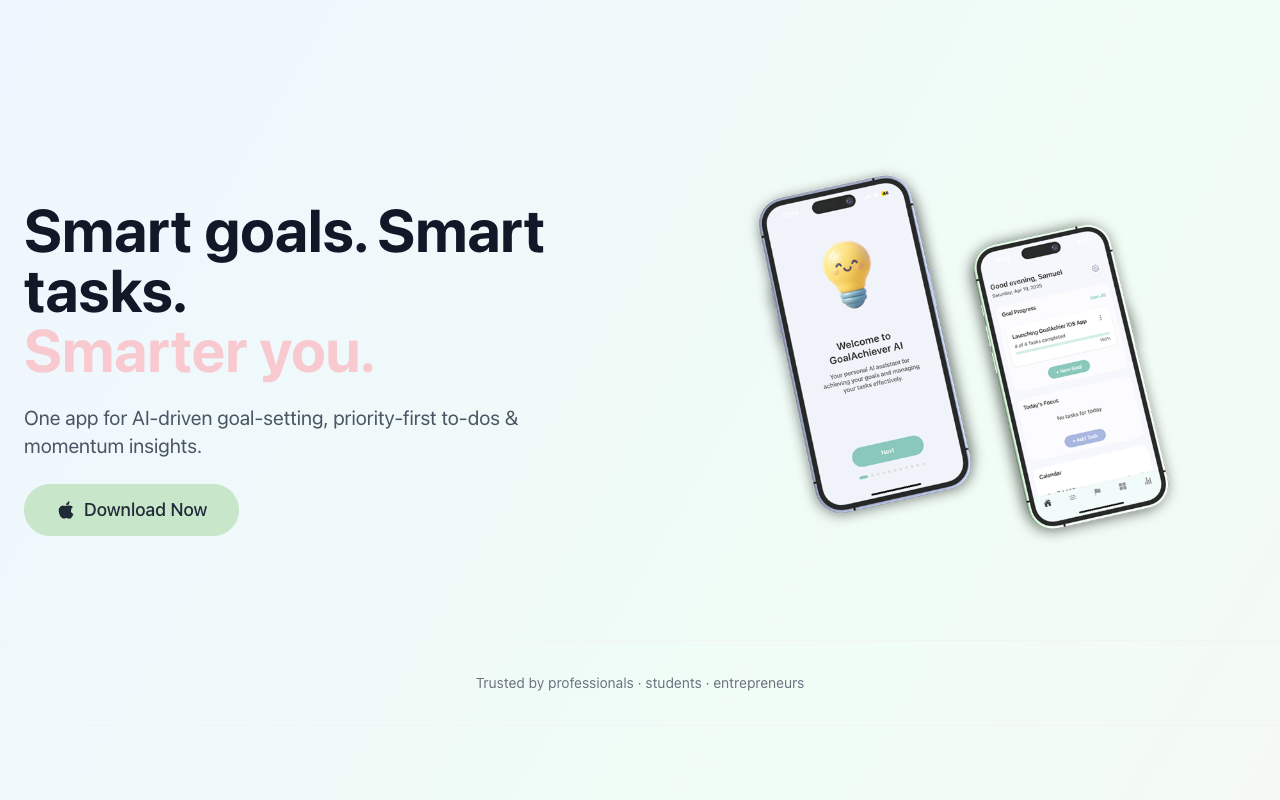 GoalAchiever AI - A smart tool to help you reach your goals