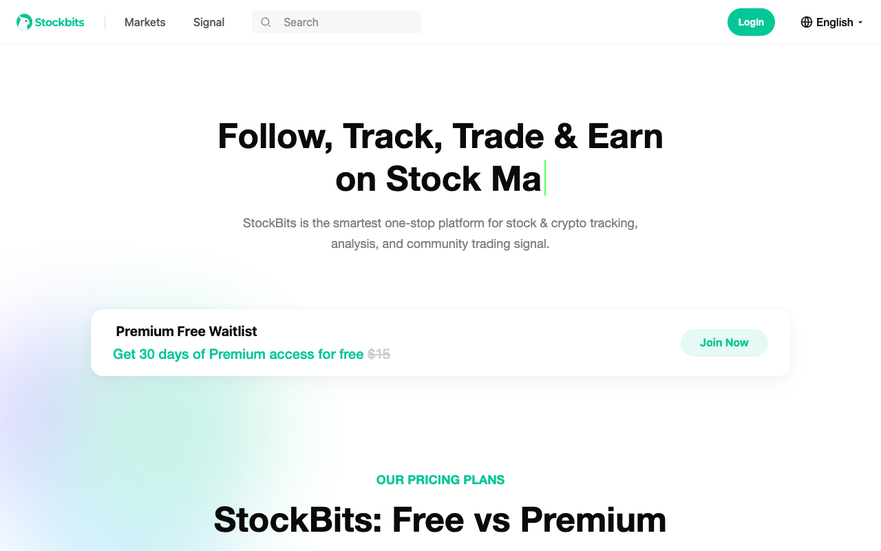 StockBits - The smart platform for tracking stocks and crypto