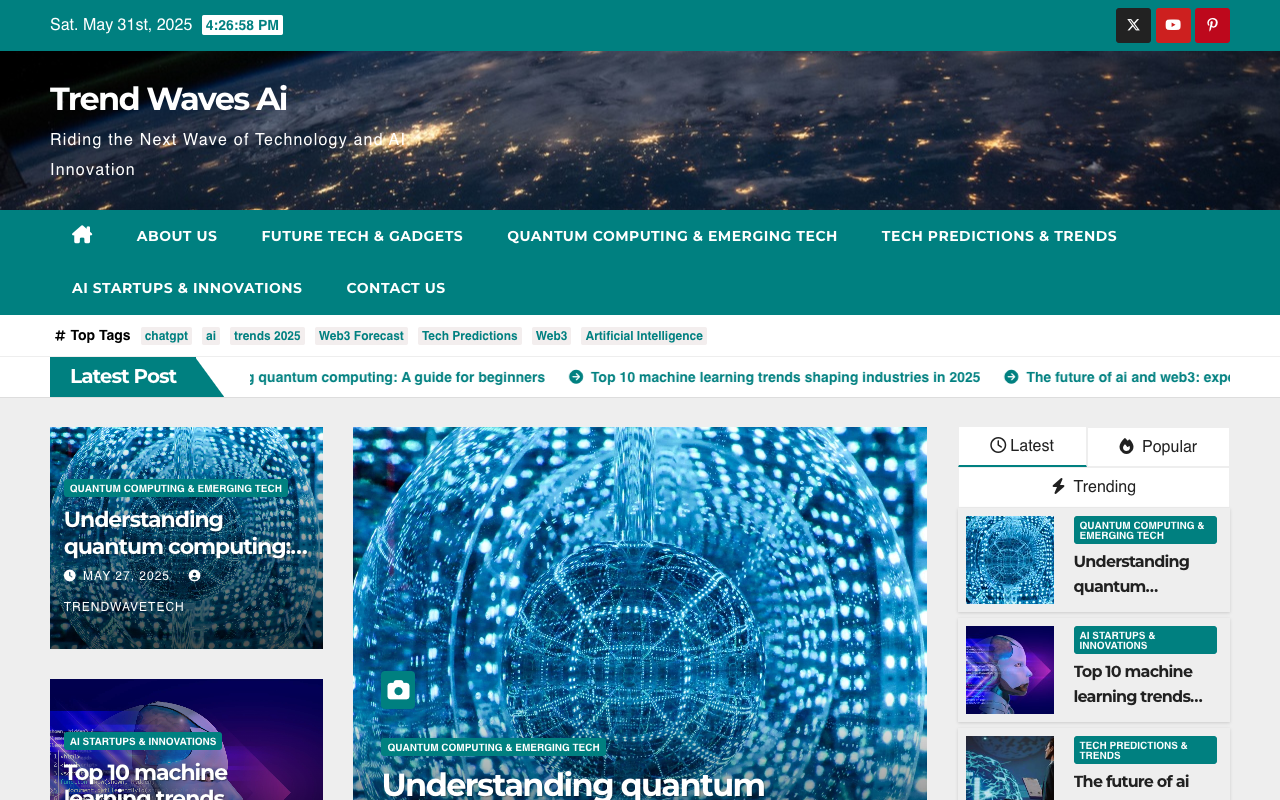 Trend Waves Ai - Your guide to future AI and technology trends