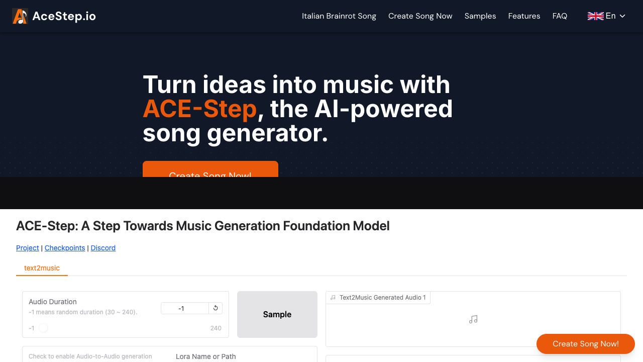 ACE-Step - Create your own random songs in seconds!
