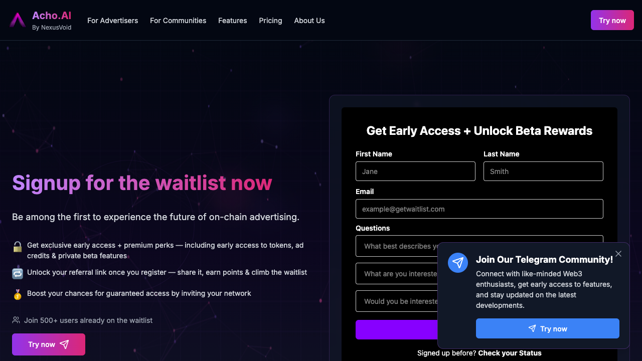 Acho AI - The smart way to advertise in Web3