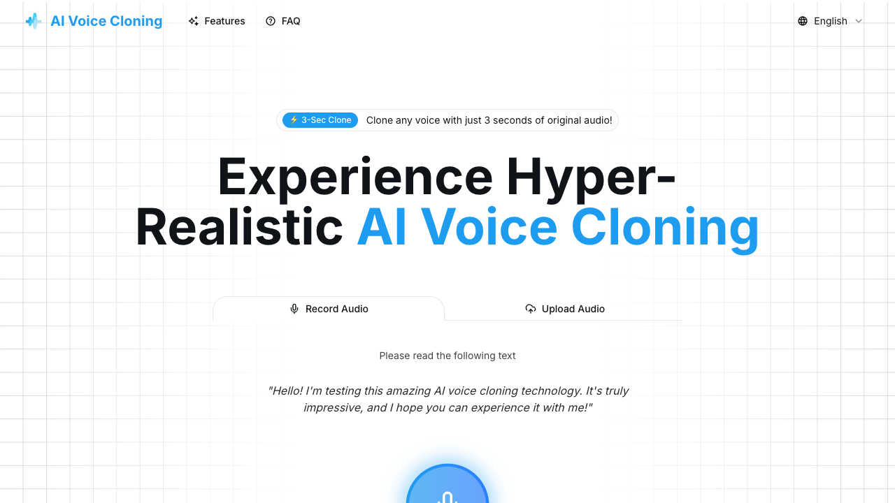 AI Voice Cloning - Clone any voice in just 3 seconds