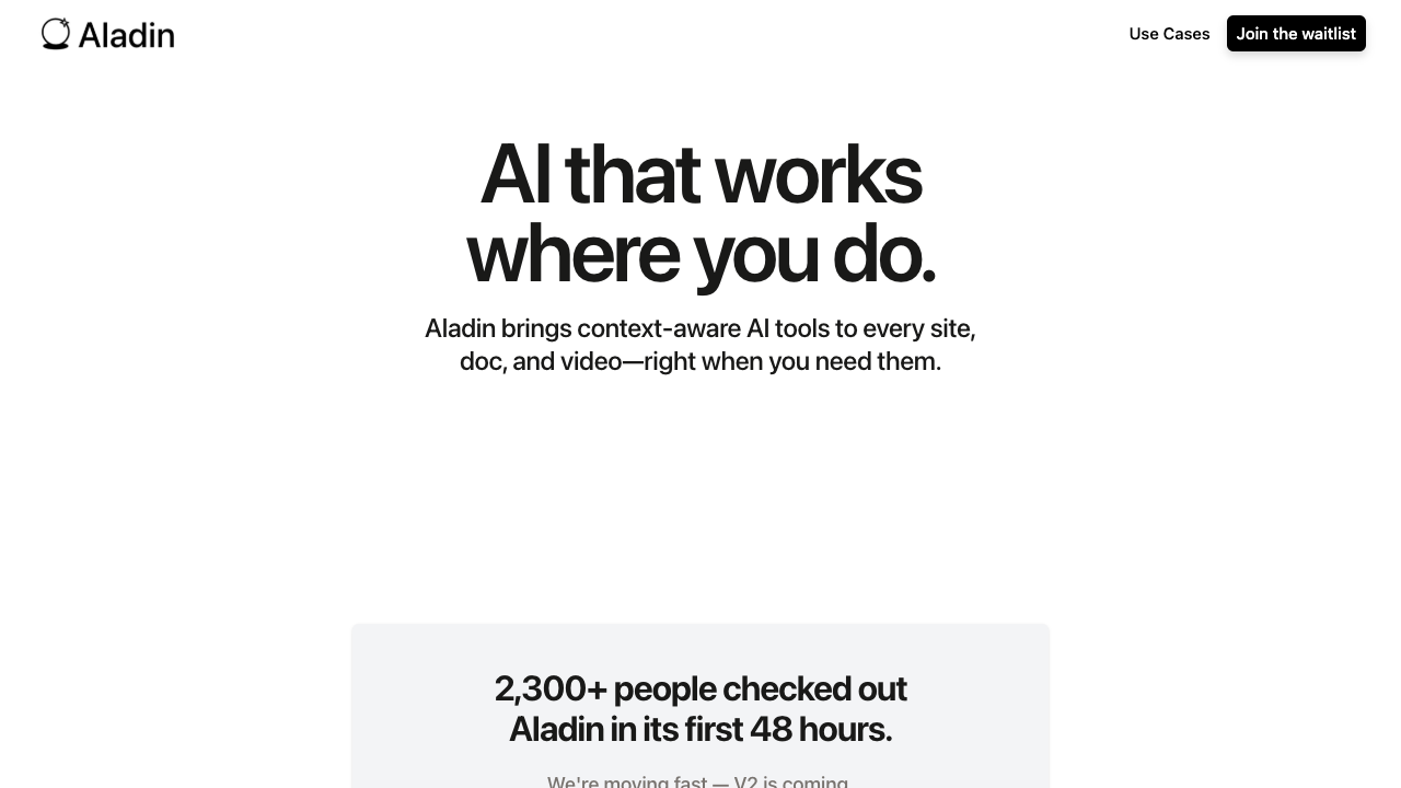 Aladin - Make your browser smarter with AI