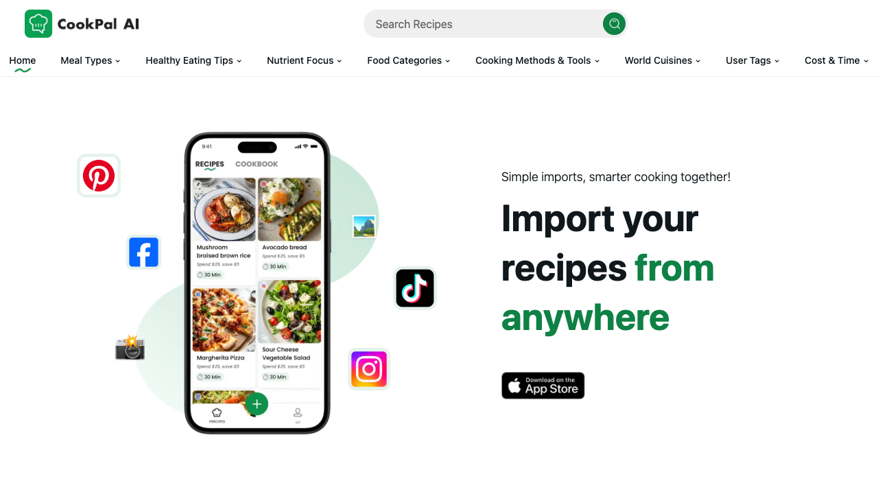 CookPal AI - Your smart cooking helper for recipe import and guidance