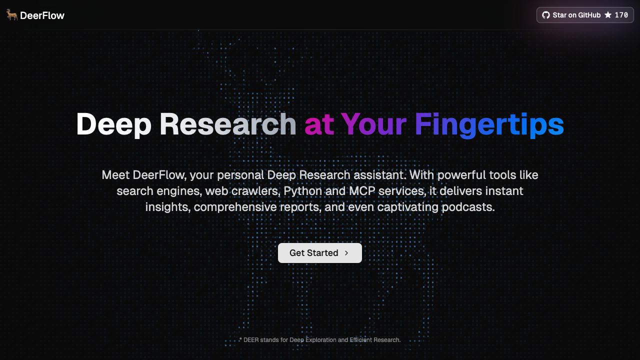 DeerFlow - Your community-driven deep research framework