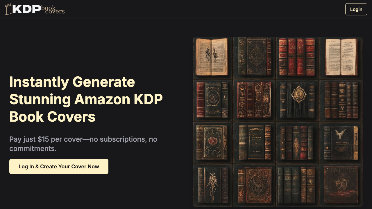 KDP Book Covers - Create Your Book Cover Fast and Easy