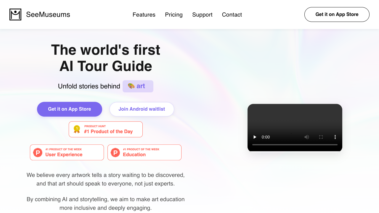 SeeMuseums - Your AI helper for fun museum tours